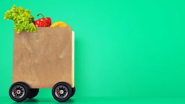 Grocery bag on wheels